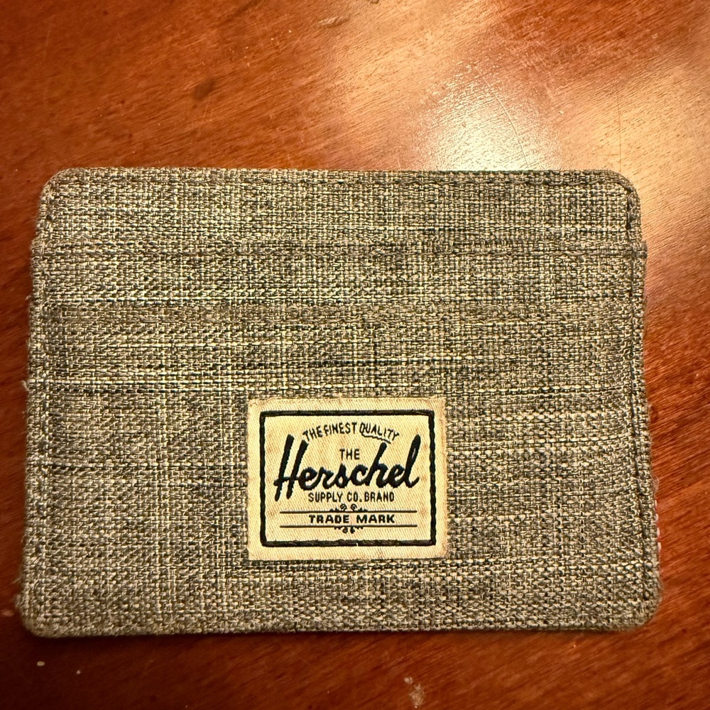 Herschel Supply Company Textured Gray Card Holder wallet unisex